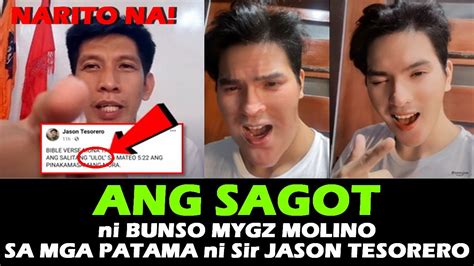 Narito Na Ang Sagot Ni Mygz Molino Sa Mga Patama Ni Sir Jason Tesorero