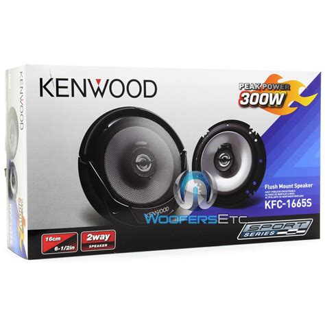 Kfc S Kenwood W Rms W Max Way Flush Mount Coaxial