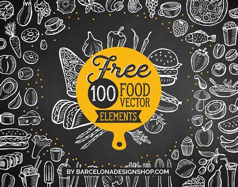 100 Free Vector Food Illustrations