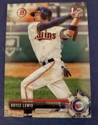 ROYCE LEWIS 2017 BOWMAN DRAFT BD 1 MINNESOTA TWINS FIRST PROSPECT