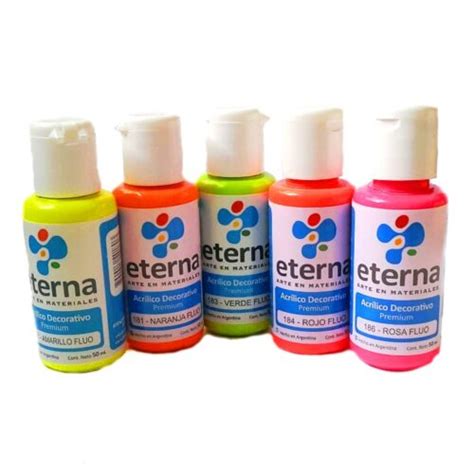 Acrilico Decorativo Eterna X Ml Colores Fluo Qu Mica R O Cuarto