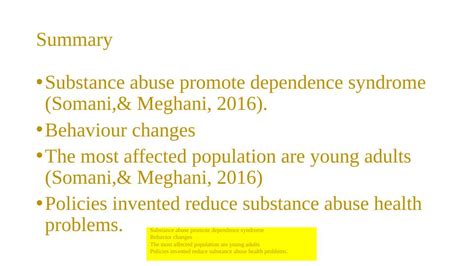 Substance Abuse In Young Adults Desklib