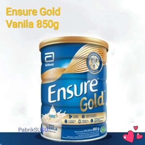 Jual Ensure Gold Vanila G Susu Nutrisi Dewasa Rendah Laktosa Di