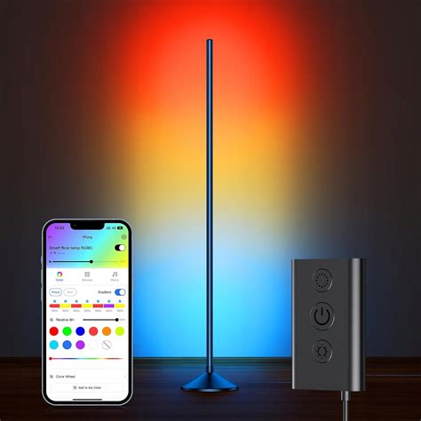 Lampa podłogowa SMART LED inteligentna lampa narożna RGB 48 scen