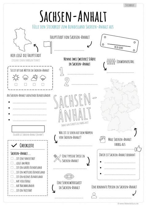 Bundesländer Und Bundesrat Lückentext Arbeitsblatt Länder