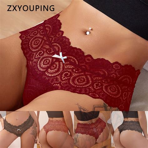 ZXYOUPING Lace Panty For Women T Back Panty Lingerie Set High Waist Panty For Women Thongs For