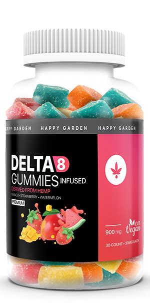 Delta 8 Gummies 900mg 30mg Per Gummy Happy Garden