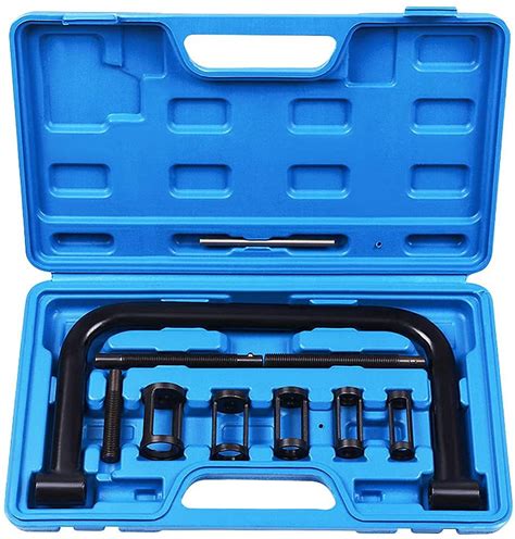 Eccpp 10pcs Solid Valve Spring Compressor Tool Set With C Clamp Service