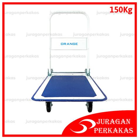 Jual ORANGE TROLI LIPAT 150 KG TROLLEY HAND TRUCK ALAT ANGKUT BARANG