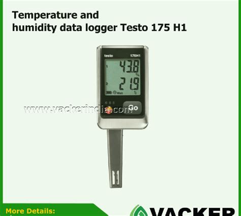 Lcd Temperature And Humidity Data Logger Testo 175 H1 For Industrial