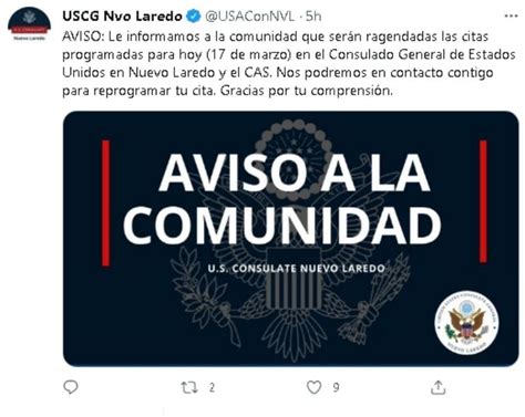 Cierra Consulado De Eu En Nuevo Laredo Hasta Nuevo Aviso El Ma Ana De