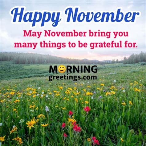 40 Best November Morning Quotes And Wishes Morning Greetings