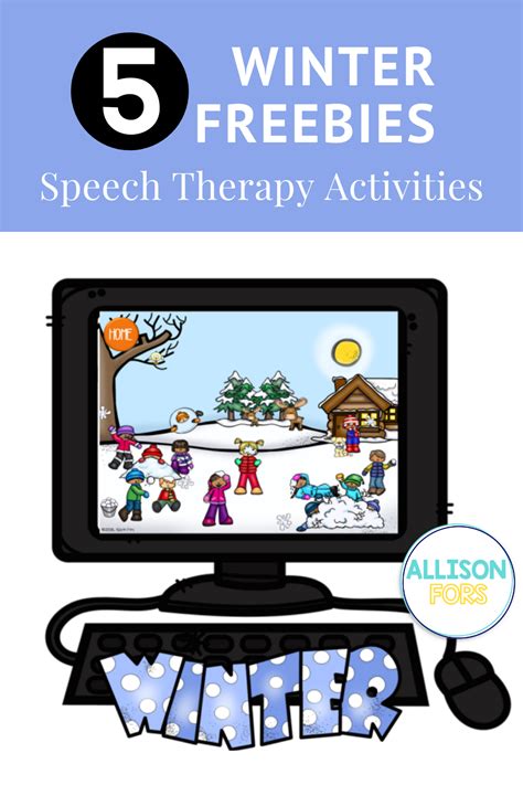 Free Winter Speech Therapy Activities And Clipart For Educators Make