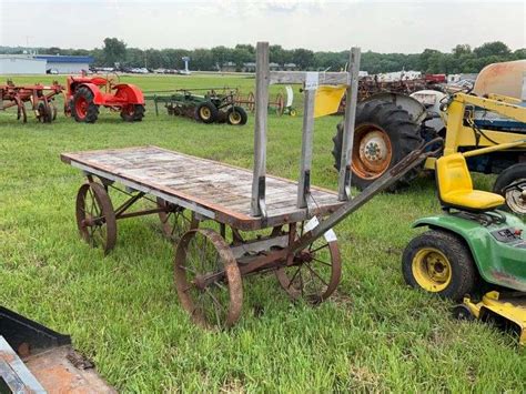 Steel Wheel Railroad Baggage Cart - Hamilton-Maring Auction Group