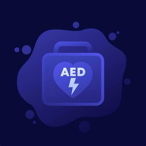 Aed Icon Automated External Defibrillator Portable Device Vector