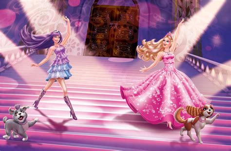 Barbie film: Barbie Princess and the Pop Star Book interior Art