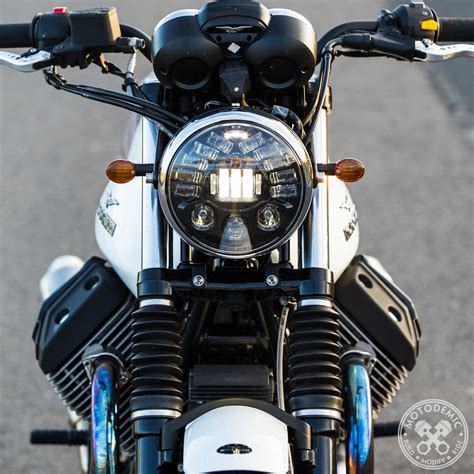 Moto Guzzi BYOL Headlight Upgrade • MOTODEMIC