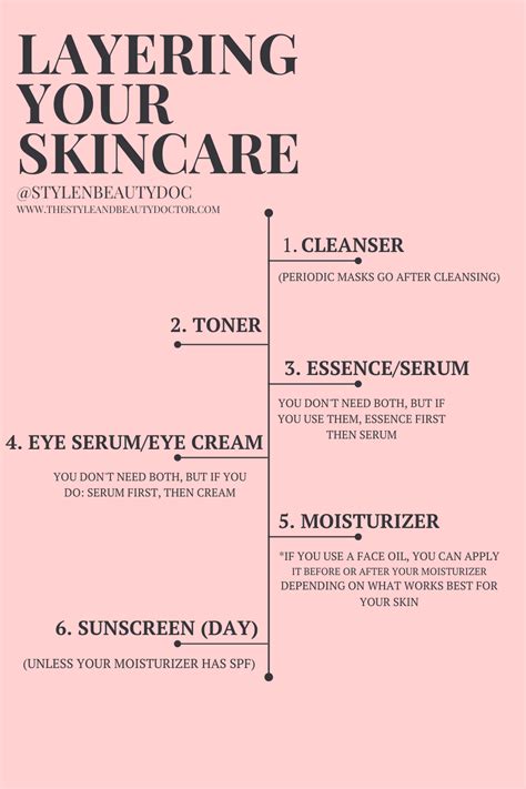 How To Layer Your Skincare The Order To Apply Your Products Oily Skin