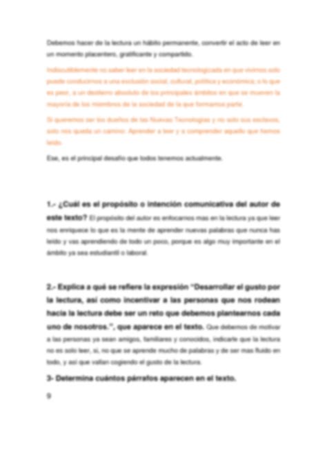 Solution Lee Cuidadosamente El Siguiente Texto Y Realiza Las