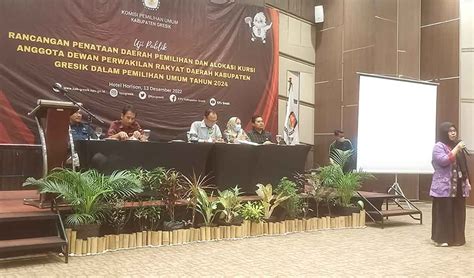 Kpu Gresik Gelar Uji Publik Penentuan Dapil Pemilu 2024