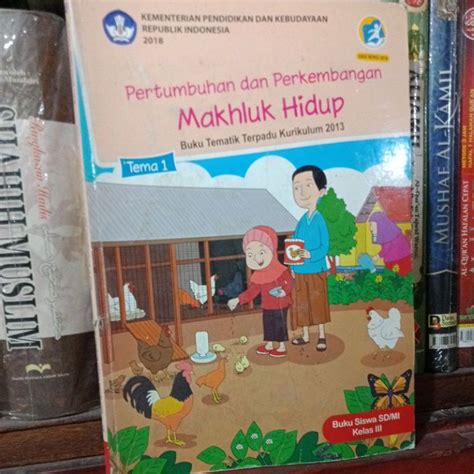 Jual Tema 1 Kelas 3 Pertumbuhan Dan Perkembangan Makhluk Hidup Shopee