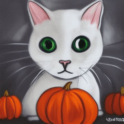 Halloween Cat Art · Creative Fabrica