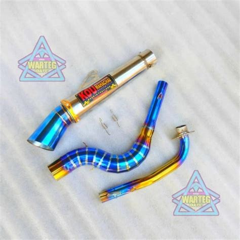 EE Kou Mahachai Canister Conical Open Spec Exhaust 1 Set Big Elbow