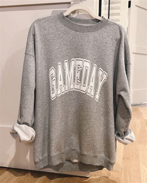 Gameday Block Grey Oversized Curated On Ltk