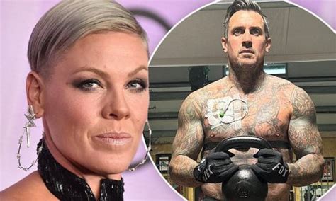 Pink's husband Carey Hart lifts weights as he has a catheter installed in his chest: 'My old ...