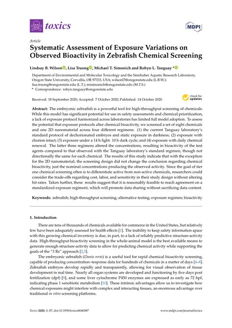 (PDF) Systematic Assessment of Exposure Variations on Observed