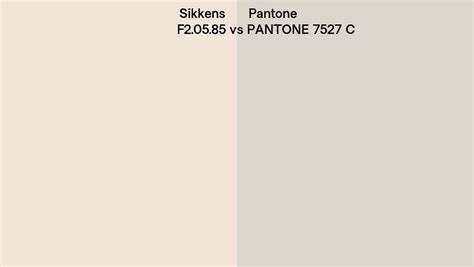 Sikkens F2 05 85 Vs Pantone 7527 C Side By Side Comparison