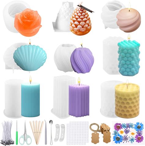 TAVADA Moules En Silicone Moule 3D Cube Boule Forme Bricolage Moules