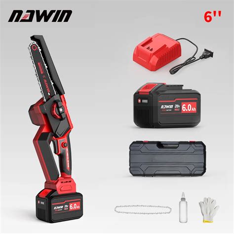 Nawin Brushless Lithium Ion Outdoor Logging Electric Chain Saw Logging