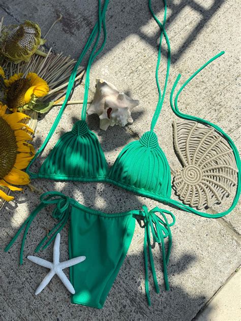 Bikini Tradicional en Macramé Artesanias Ambar