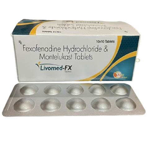 Fexofenadine Hydrochloride Montelukast Tablets At Rs 120strip