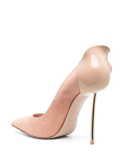 Le Silla Petalo 100mm Suede Pumps Neutrals FARFETCH