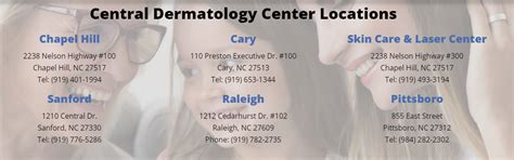 Contact Us Dermatology In Chapel Hill And Raleigh Nc Central