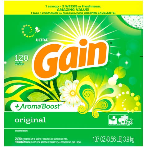 Gain Ultra Powder Detergent Original 120 Loads 137 Oz