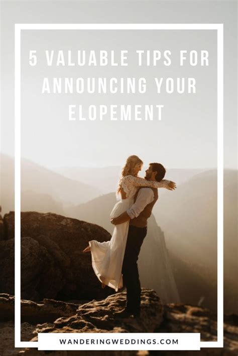 5 Tips on How to Announce Your Elopement in 2025 | Adventure wedding, Elopement, Destination ...