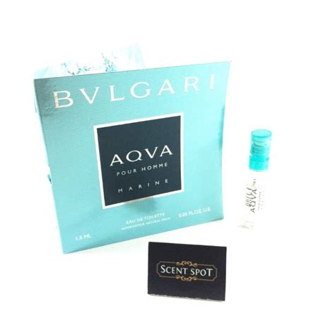 Authentic Original Aqua Marine Pour Homme By Bvlgari Vial Sample 1