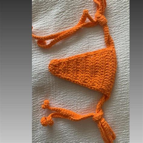 Hand Made Cotton Crochet Thong Bikini Depop