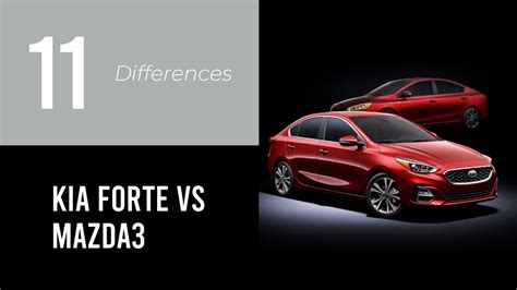 Kia Forte Vs Mazda3 Youtube