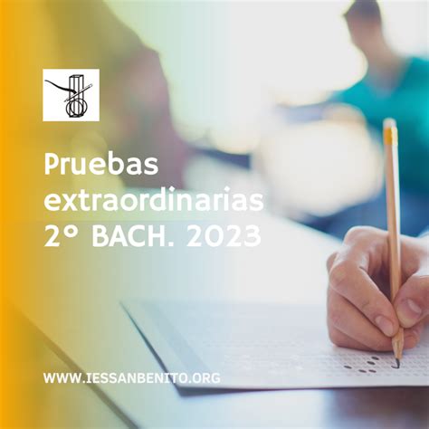 Orientaciones Para Las Pruebas Extraordinarias De Bachillerato