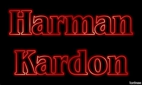 Harman Kardon Text Effect and Logo Design Brand