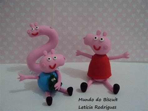 Compre Produtos Personalizados Bolo Biscuit Peppa Pig Elo7