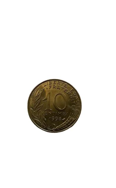 PIÈCE DE MONNAIE 10 centimes Marianne 1998 République Française EUR 10