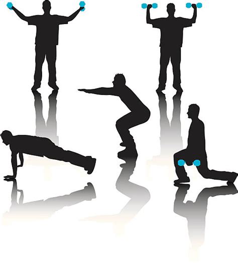 Silhouette Of Squat Exercise Stock Photos Pictures And Royalty Free