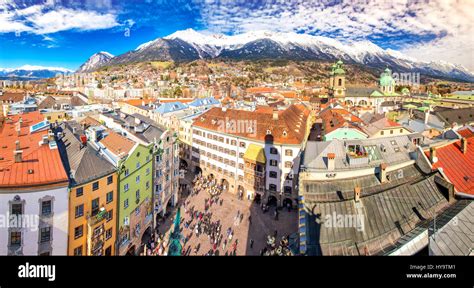 Innsbruck Austria March 11 2017 People In Innsbruck City Center