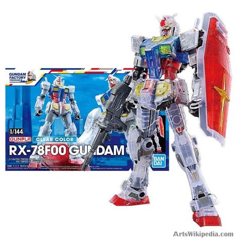 Bandai Genuine Gundam Model Kit Anime Figure HG RX78F00 Clear Color