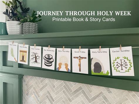 Catholic Holy Week Printable Booklet & Story Card Prints Easter ...